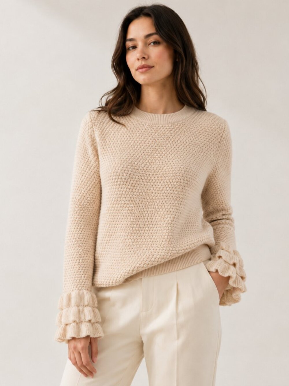 Club Monaco pink cashmere blend sweater